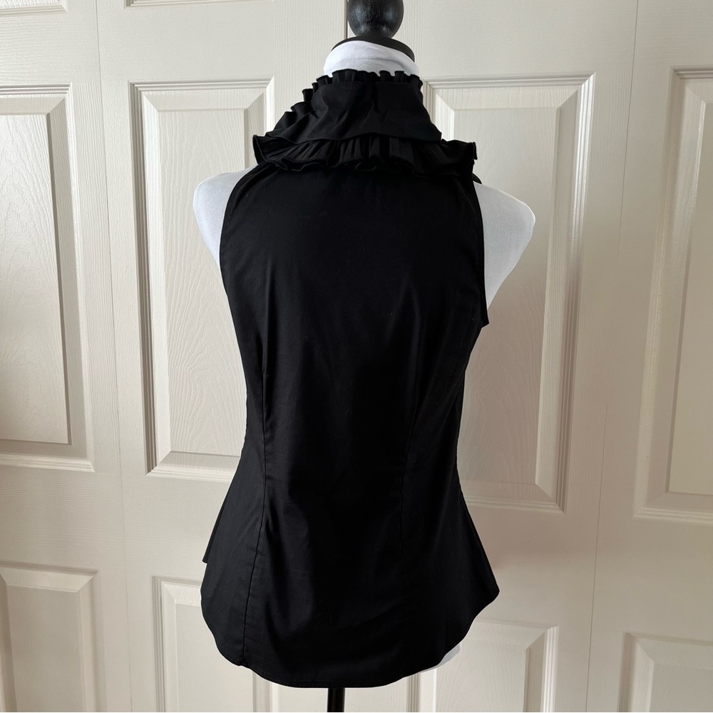 White House Black Market Black Halter Sheath Top - Picture 5 of 5
